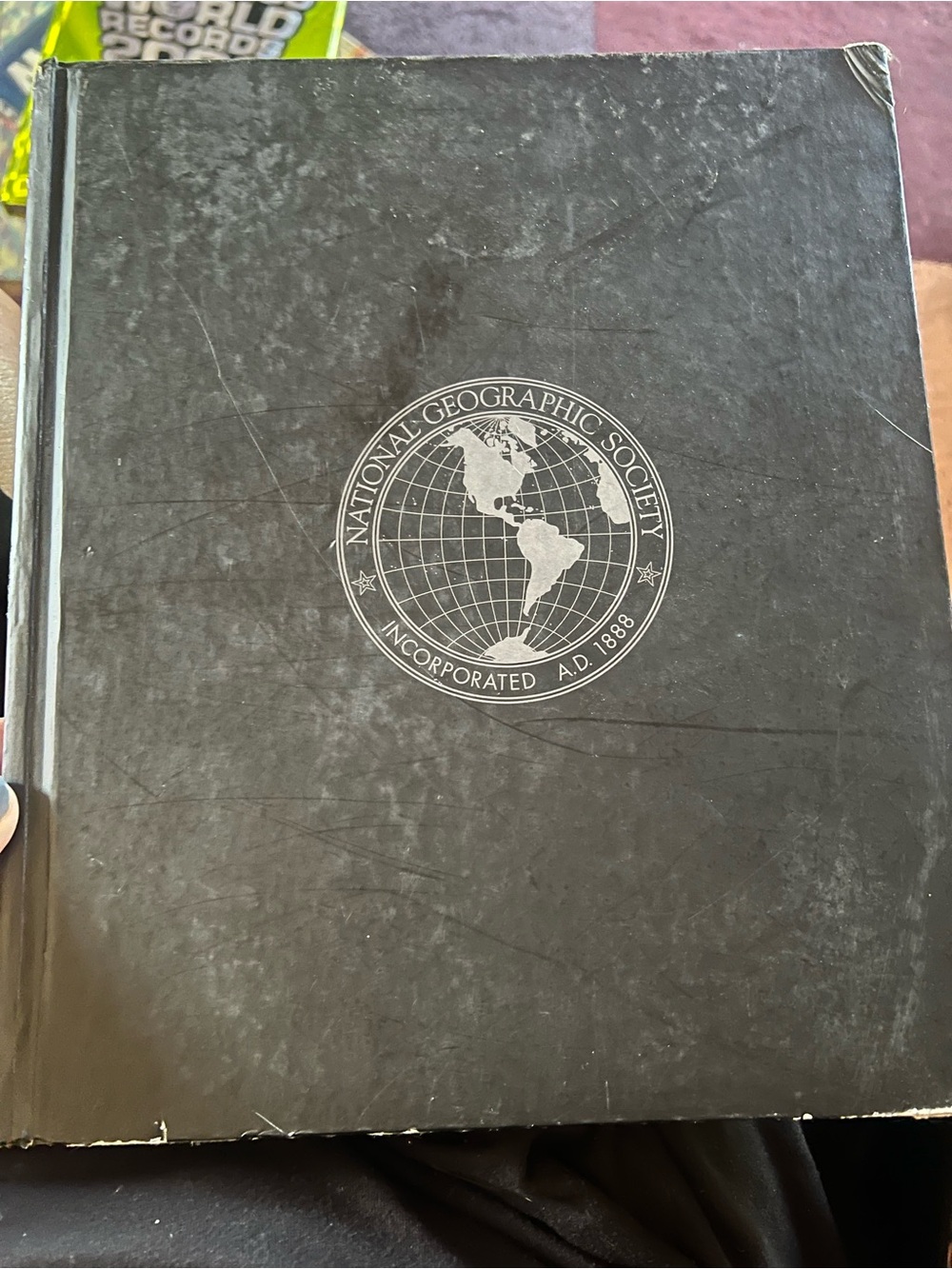National Geographic Black Hardcover Book with Globe Seal